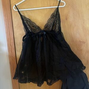 Torrid Lingerie Sheer Black Dress